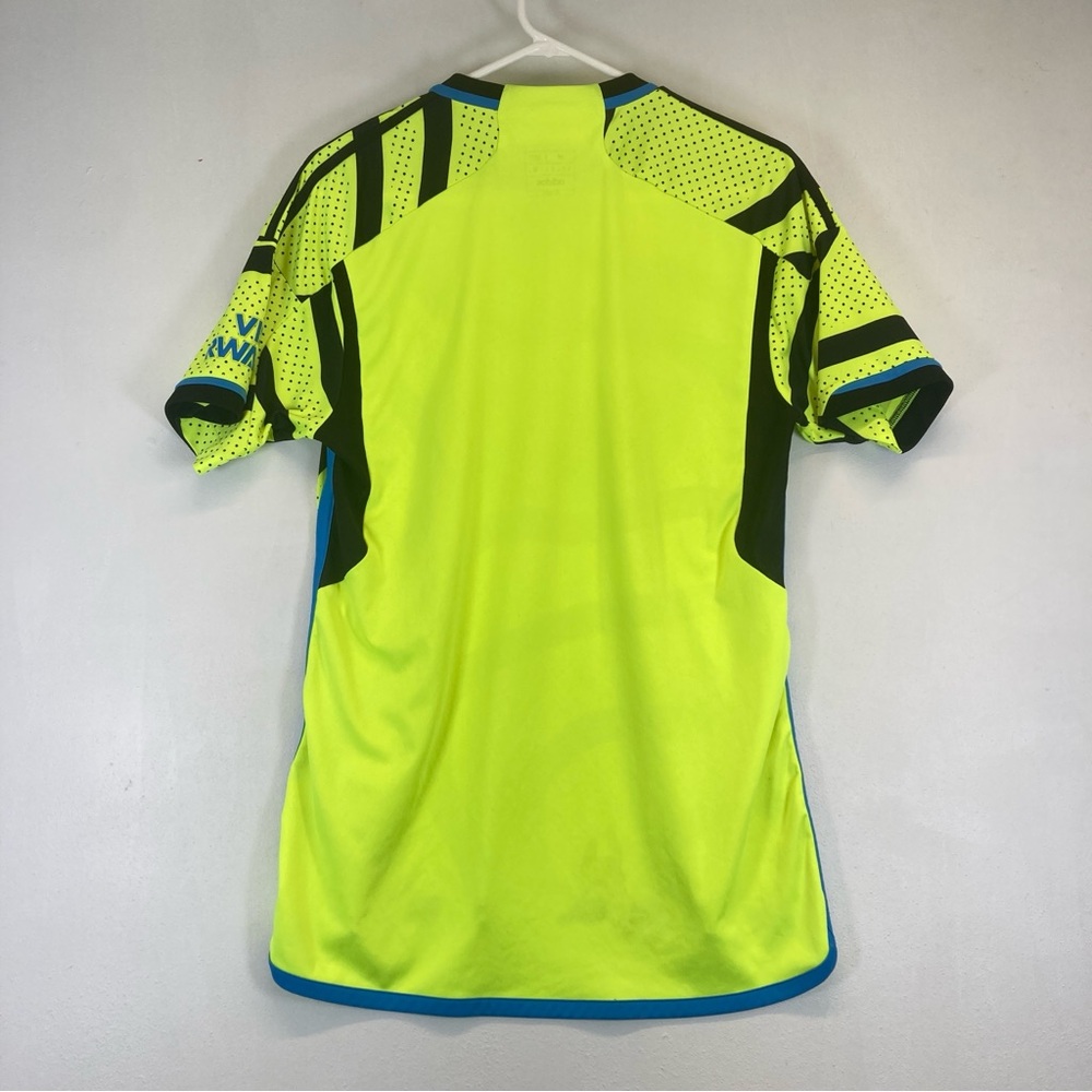 Arsenal Adidas Emirates jersey M Fly Better Visit Rwanda Champions League Yellow - Picture 2 of 13